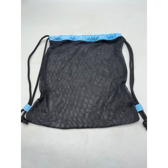 Fin fun Shark Fin Swim Mesh Bag Black/Blue drawstring 12.5x14" READ - Picture 6 of 6